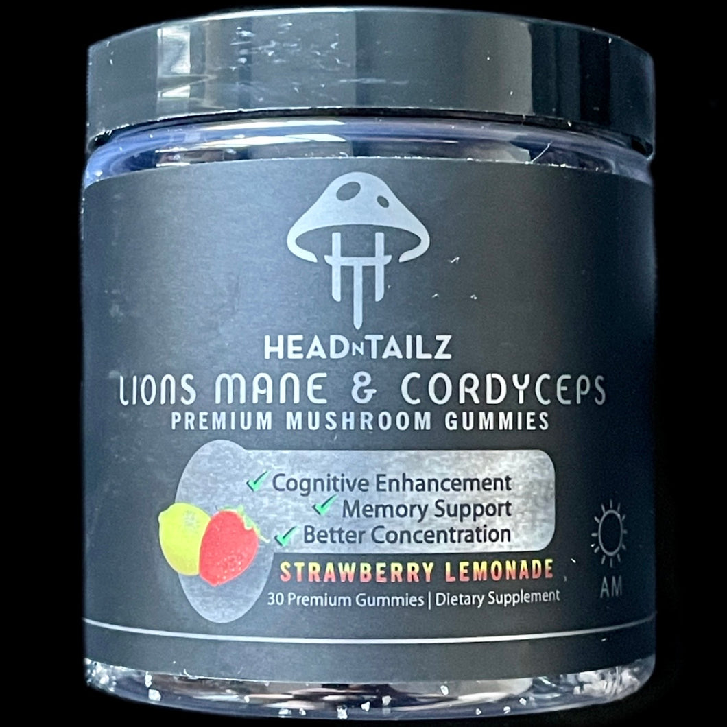 Lions Mane & Cordyceps Mushroom Gummies (AM)